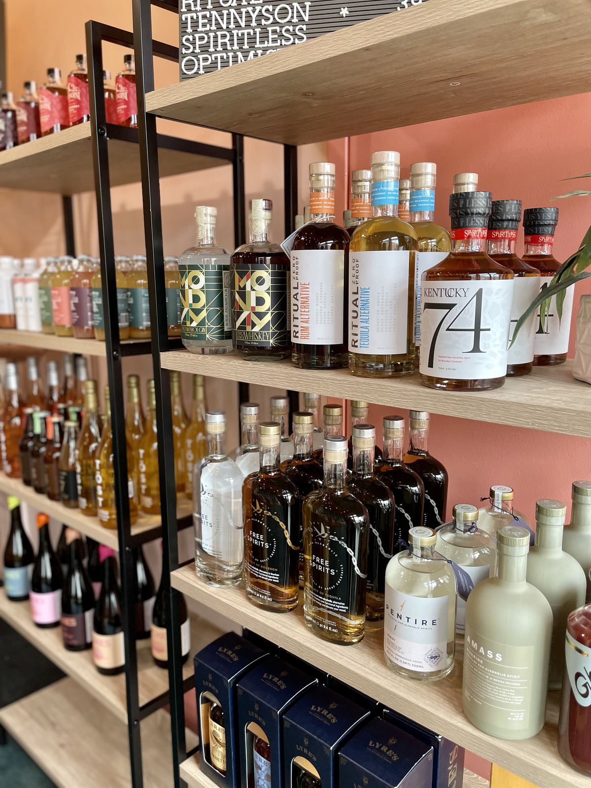 The Zilch Market pop-up at Chrome Yellow in Atlanta on March 10, 2022, will also feature a retail shop for purchasing non-alcoholic spirits, beer, wine, and canned cocktails.