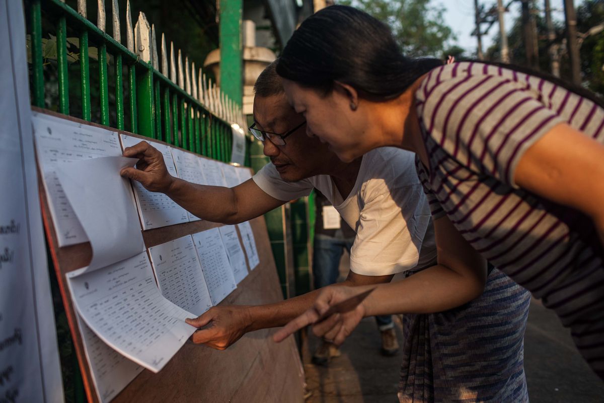 Myanmar Holds By-Election One Year After NLD Party Victory