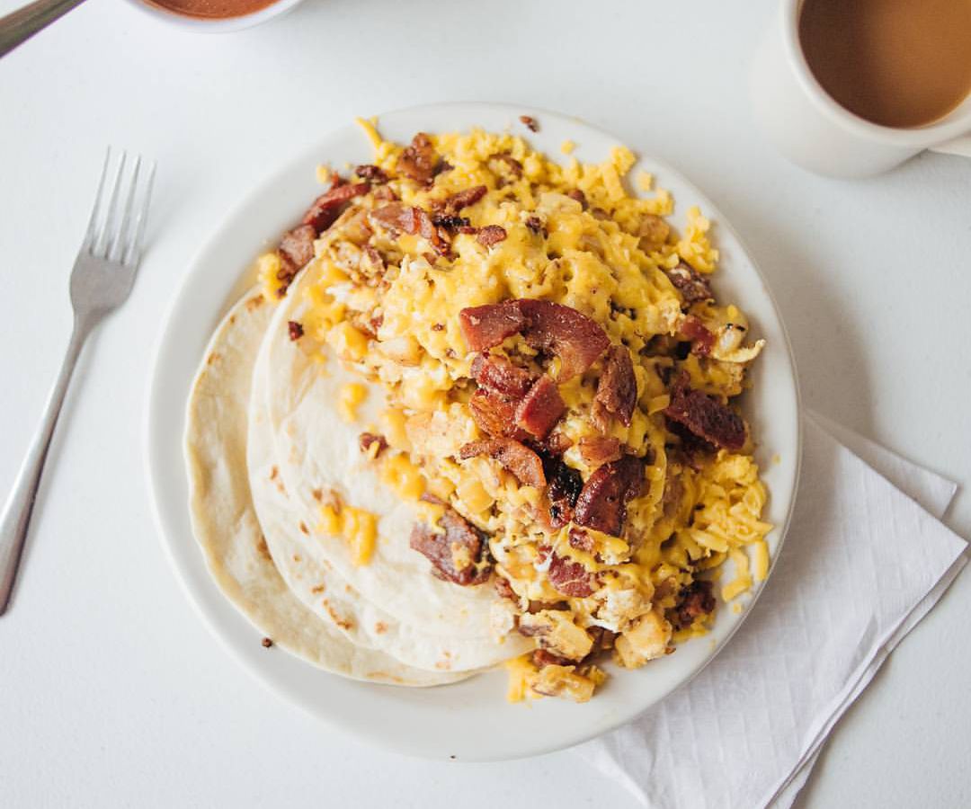 The Don Juan breakfast taco