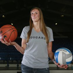 BYU student Jennifer Hamson was drafted in the second round of the WNBA draft but chose to return to BYU to finish her volleyball career. Hamson will weigh her options and decide which sport to pursue professionally.
