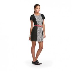 Jonathan Saunders for Target Colorblock Dress with Belt in Dot Print $34.99