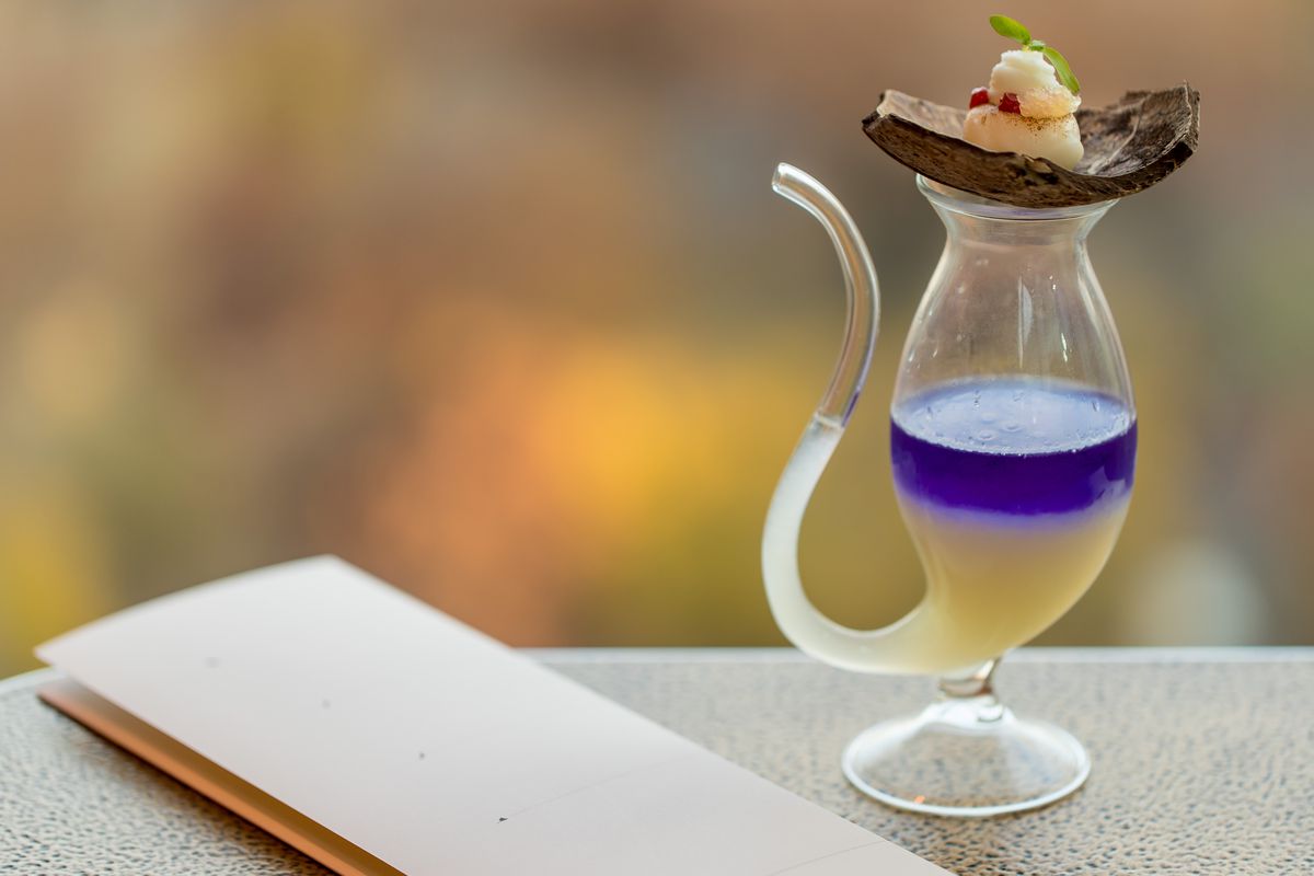 The Aviary’s “Bring Another Smurf” cocktail