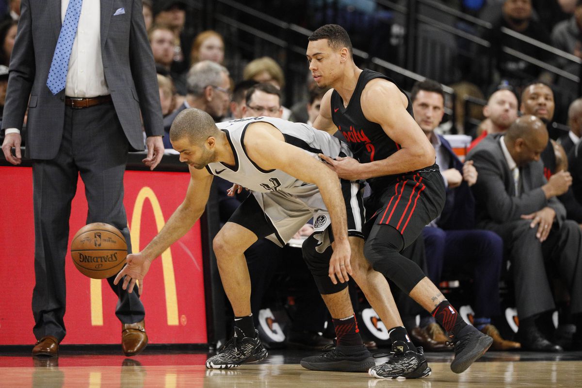 NBA: Portland Trail Blazers at San Antonio Spurs
