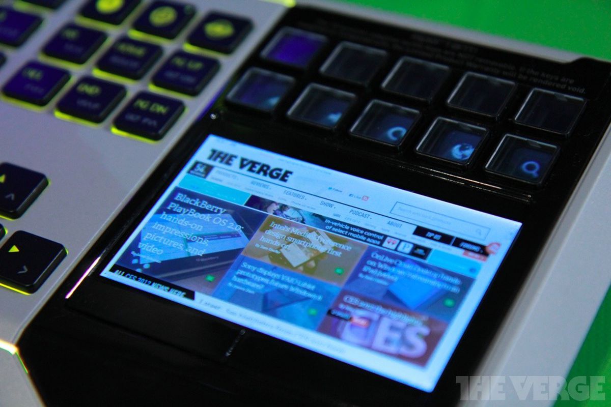 Gallery Photo: Razer's touchscreen "Star Wars: The Old Republic" keyboard hands-on pictures