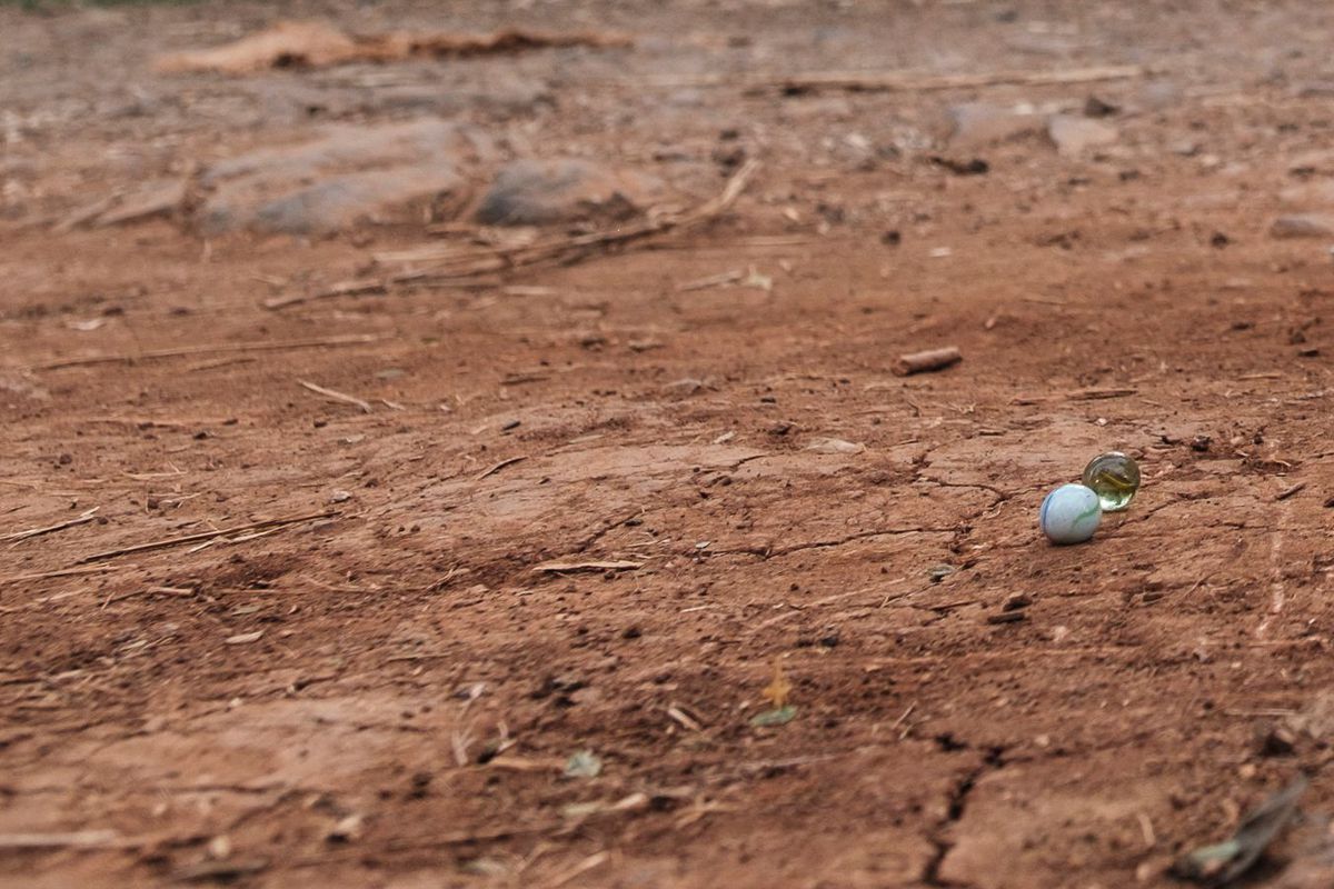 Actually children in Ethiopia playing marbles, but we’re all about using our imagination here.