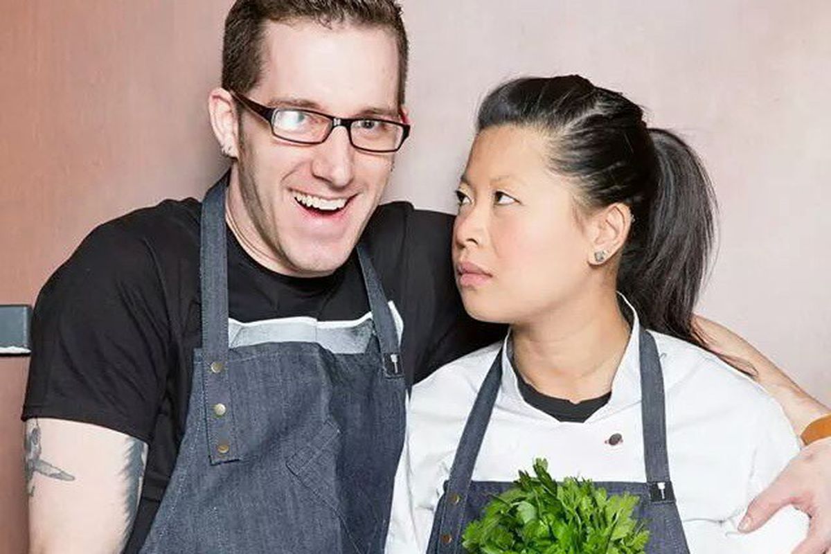 Chef James Rigato and chef Mei Lin.