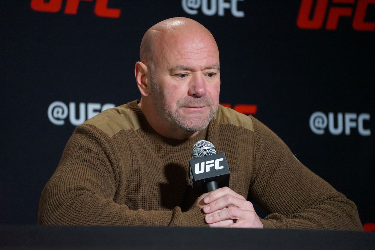 Dana White spoke to the MMA media for the first time since he slapped his wife on New Year’s Eve