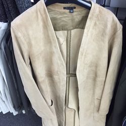 Long suede coat, $449 (was $1,245)
