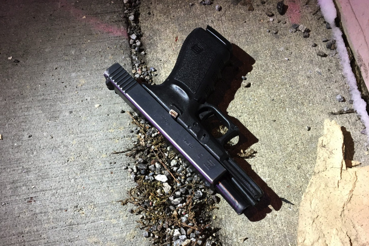 Police say this Glock handgun was used by Jason Nightengale in a Jan. 9 shooting rampage that left five people dead.