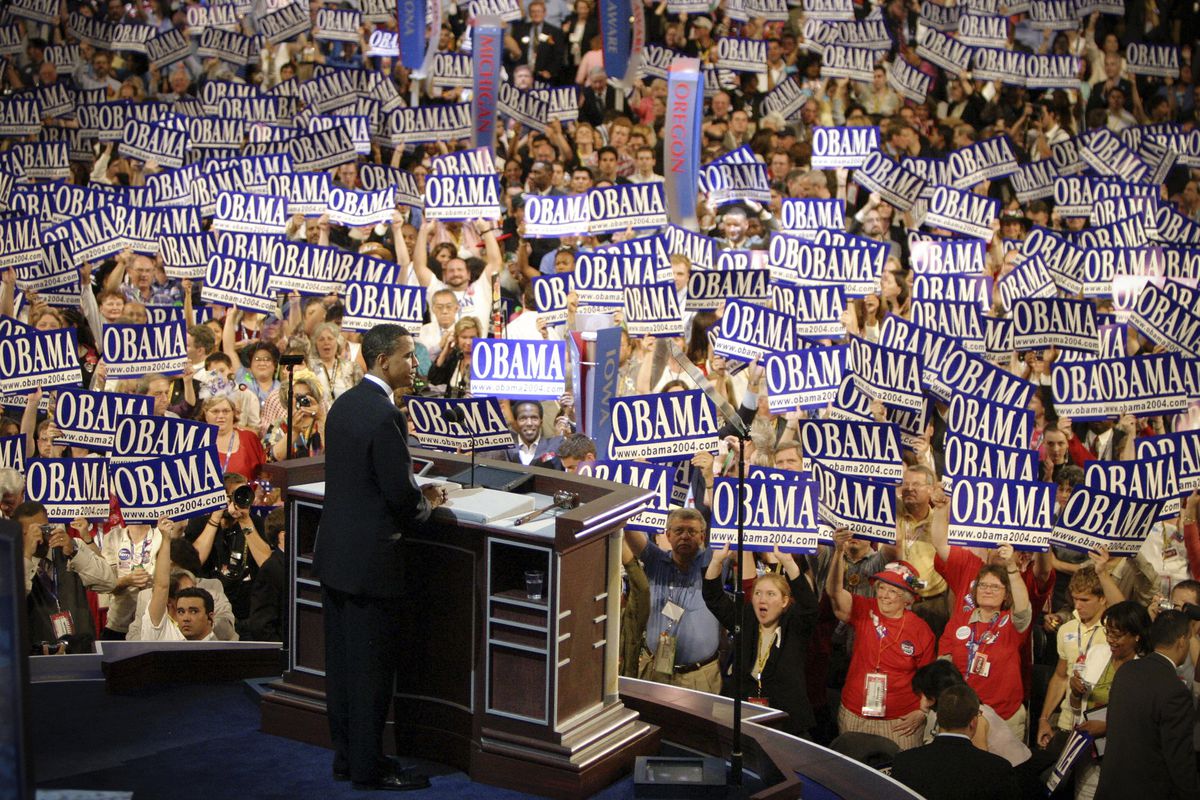 Democratic National Convention keynote speaker Barack Obama.