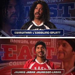 Football players from <i>Key and Peele</i>'s East/West College Bowl.