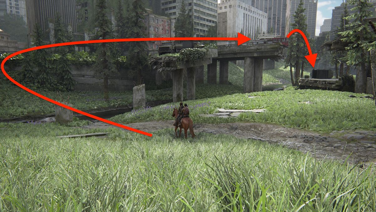 The Last of Us Part 2 crafting training manual location overpass