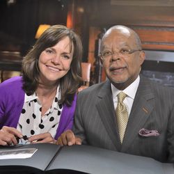 Sally Field and Henry Louis Gates, Jr., during the second season of the PBS show, "Finding Your Roots."