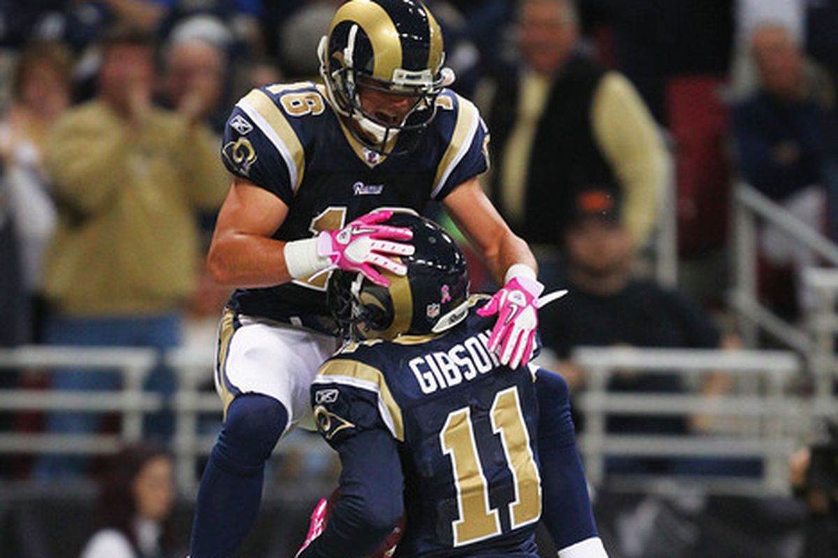 Dolphins wide receiver Brandon Gibson and Patriots receiver Danny Amendola were teammates with the St. Louis Rams.