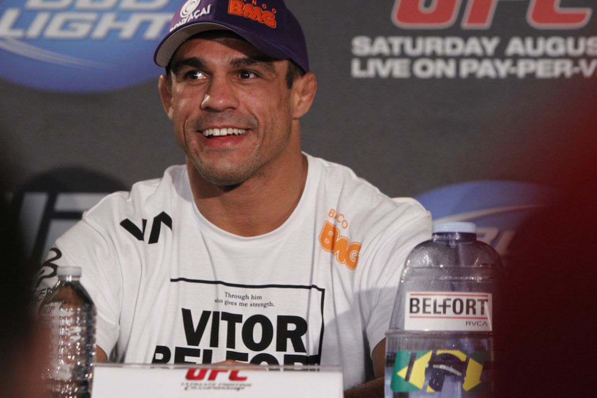 Photo of Vitor Belfort by Esther Lin/MMA Fighting. 