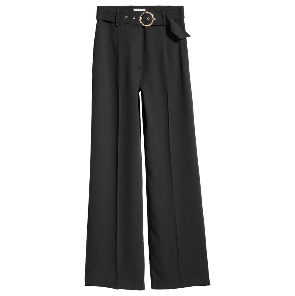 H&amp;M Wide-Leg Belted Pant, $50