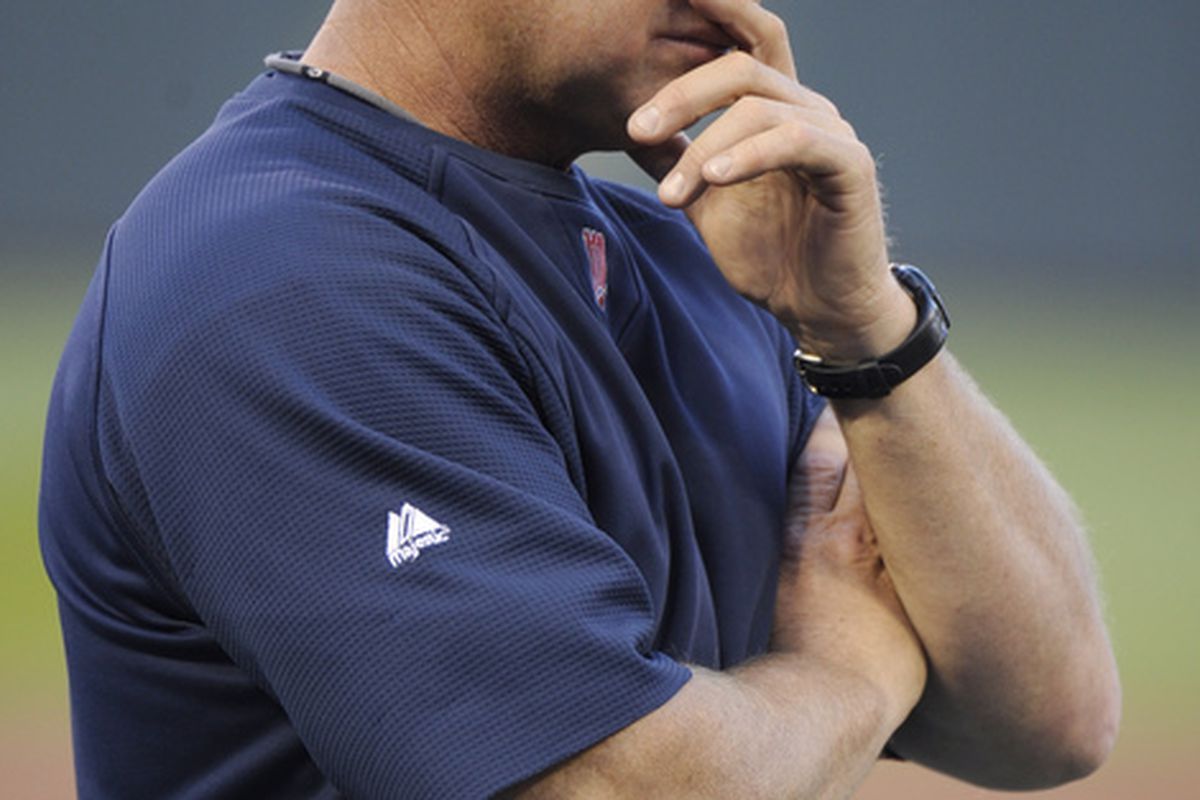 Since joining Gardenhire's staff in 2006, Vavra has been the Twins hitting coach through good times and bad. (Photo by Hannah Foslien/Getty Images)