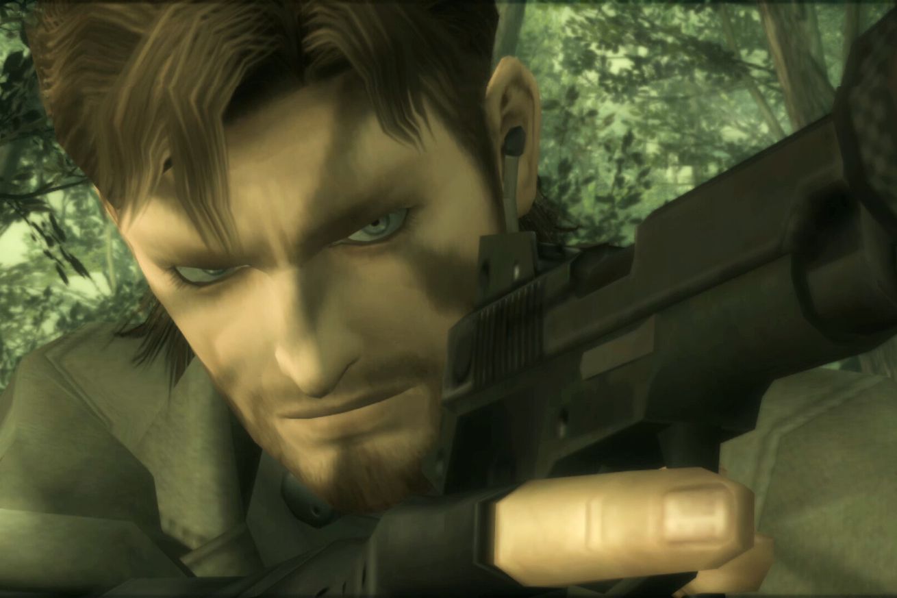 A screenshot from Metal Gear Solid 3 in the Metal Gear Solid: Master Collection Vol. 1.