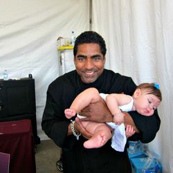 May St. Cafe chef Mario Santiago couldn't stop showing off his baby girl