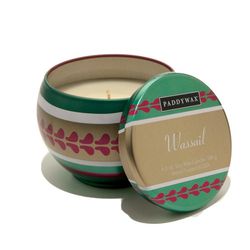 The retro, holiday theme of this <a href="http://swagphilly.bigcartel.com/product/holiday-soy-candle">Paddywax Wassail Soy Candle</a> ($14 at Swag in Northern Liberties) is a festive, yet subtle nod to the season. 