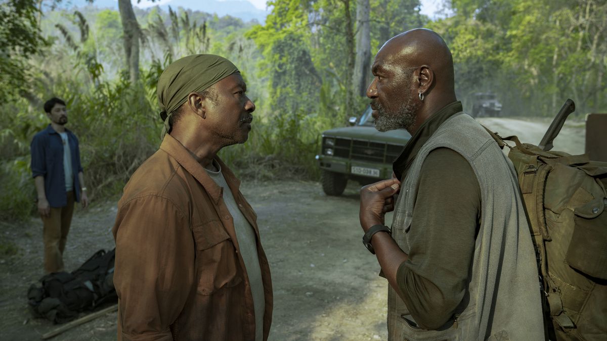 Clarke Peters and Delroy Lindo confront each other in Spike Lee’s Da 5 Bloods