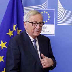 European Commission President Jean-Claude Juncker arrives for a media conference at EU headquarters in Brussels, Wednesday, Nov. 21, 2018. (AP Photo/Olivier Matthys)