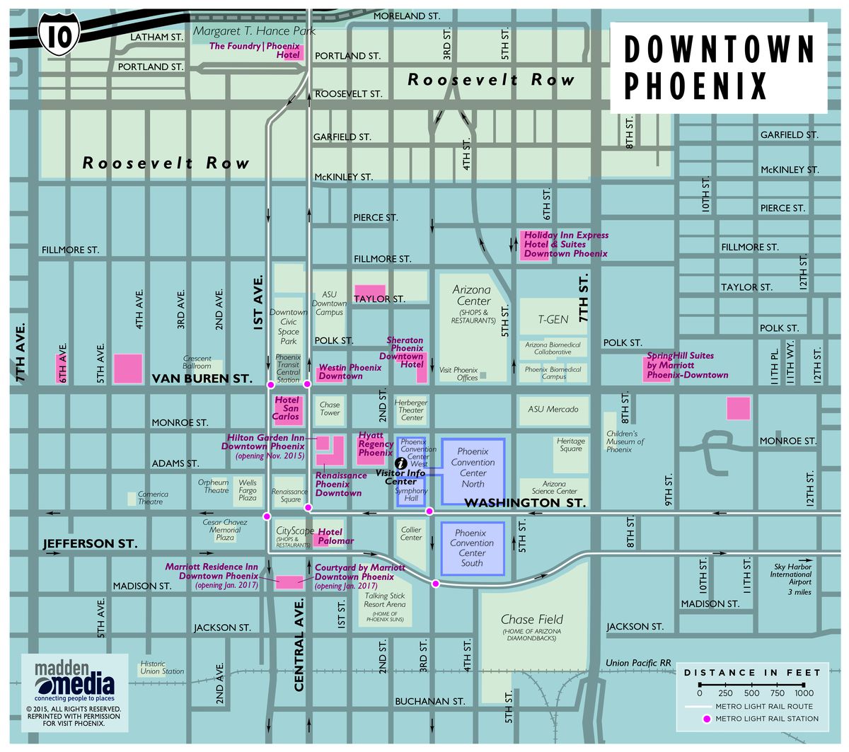 Map of Downtown Phoenix