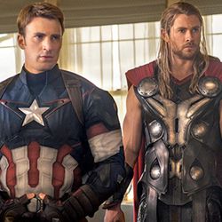 Captain America (Chris Evans) and Thor (Chris Hemsworth) are two of the superheroes who work together in "Avengers: Age of Ultron," which columnist Jared Whitley says is the best of Marvel Cinematic Universe films.