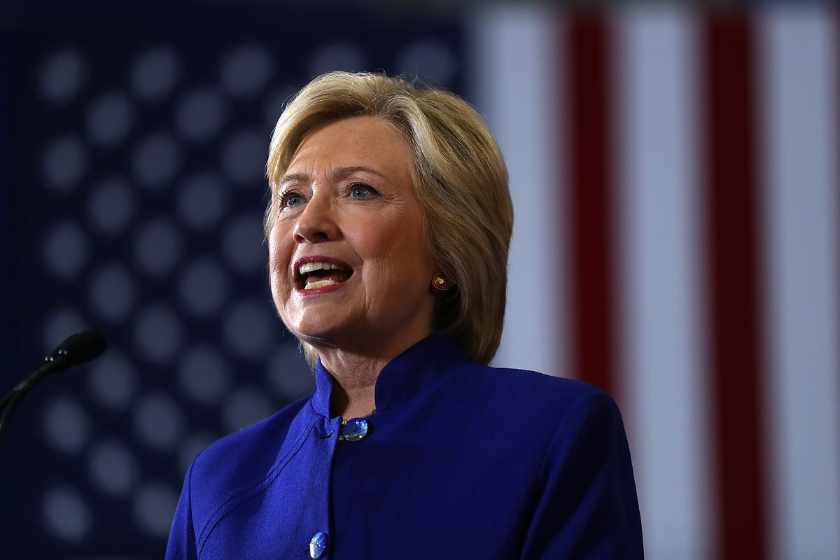Hillary Clinton Campaigns In Orlando, Florida