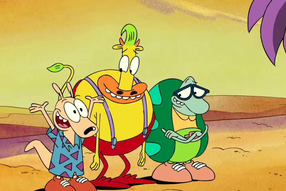 They are Rocko, Heffer, and Filburt of Rocko’s Modern Life. 