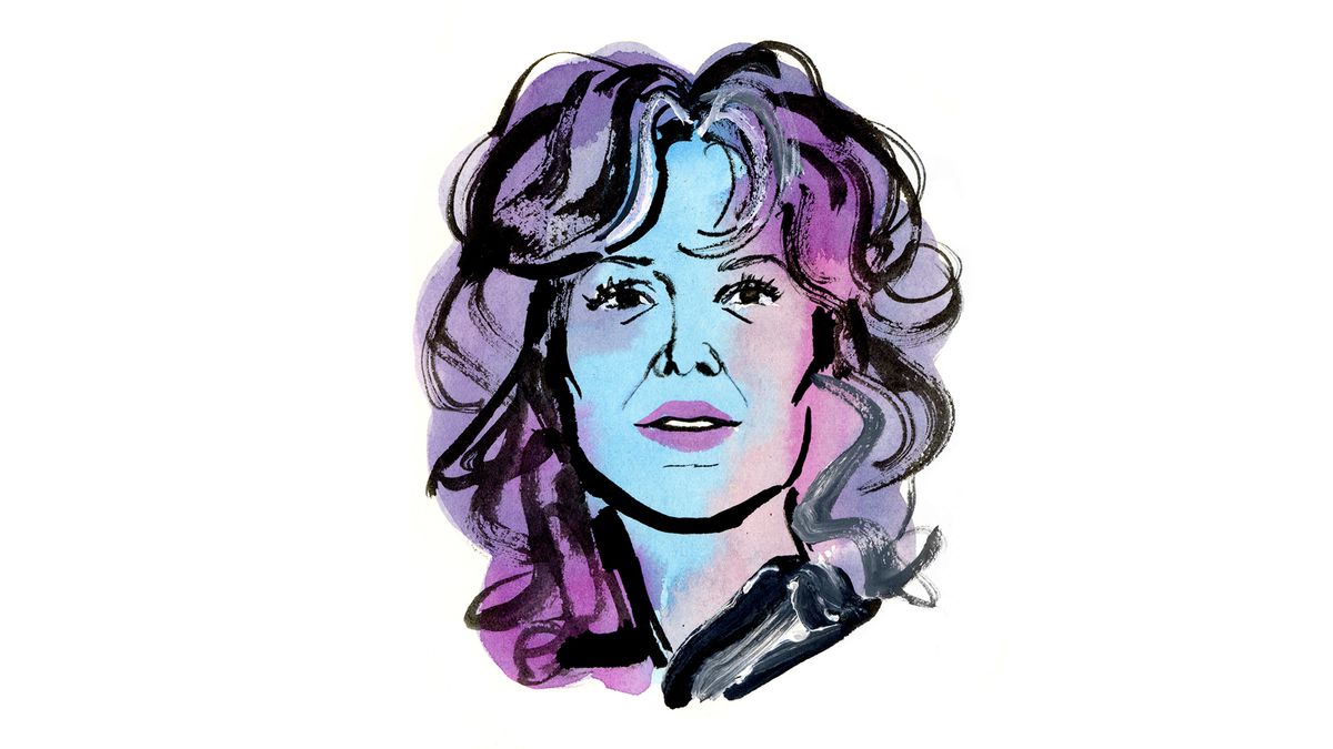 Illustrated portrait of Meredith Whittaker