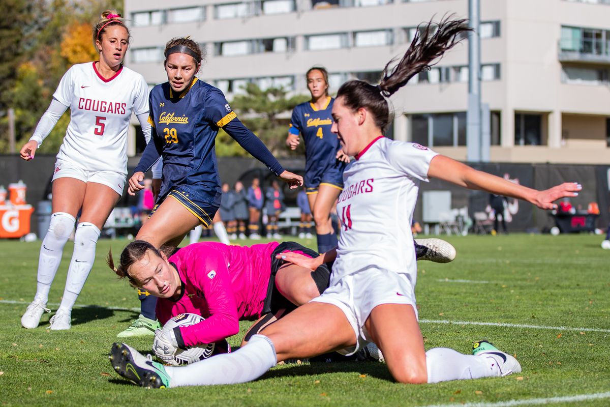 PULLMAN, WA - October 10: Washington State women’s soccer team defeats Pac 12 opponent California 2-0 at Lower Soccer Field