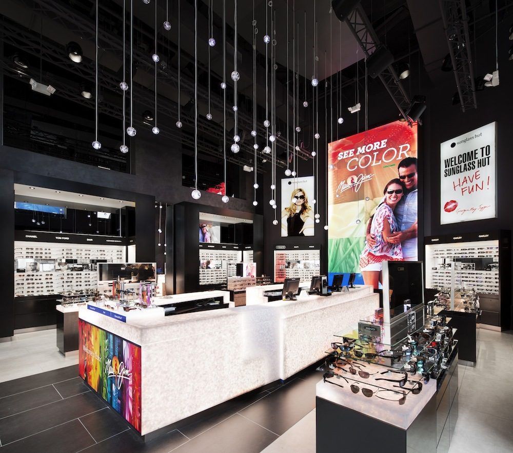 Find Out What a Bling Wall Is at Sunglass Hut Times Square - Racked NY