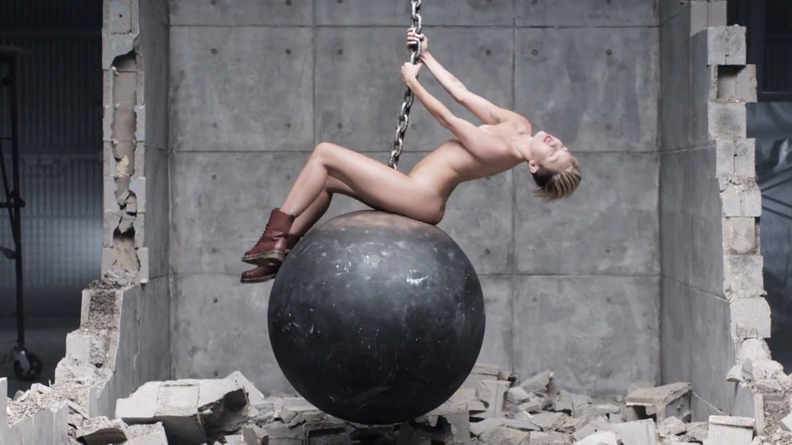 Miley Cyrus Explores New Ways to Be Naked in Latest Video.