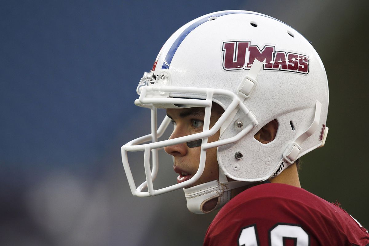 If UMass is making alternate black uniforms to their traditional maroon outfits, they picked a heck of a way to leak them. (Mark L. Baer-US PRESSWIRE)