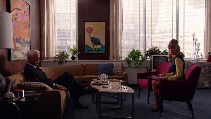 Roger lays off Meredith in the Mad Men finale.