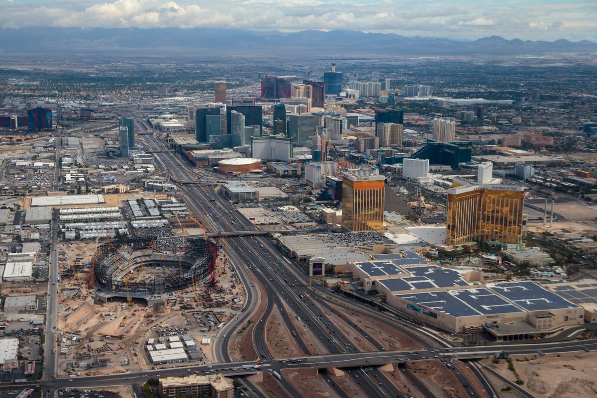 NFL: Las Vegas Stadium Construction Aerials