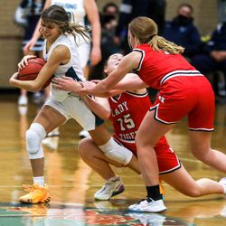 Juan Diego hosts Hurricane in a 4A girls basketball game on Friday, Feb. 26, 2021.