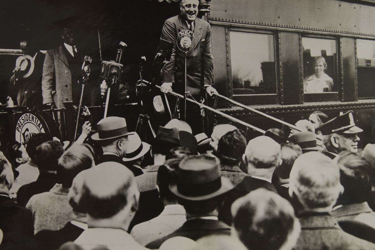 Franklin D. Roosevelt almost always had to lean on something, because of his battle with polio. 