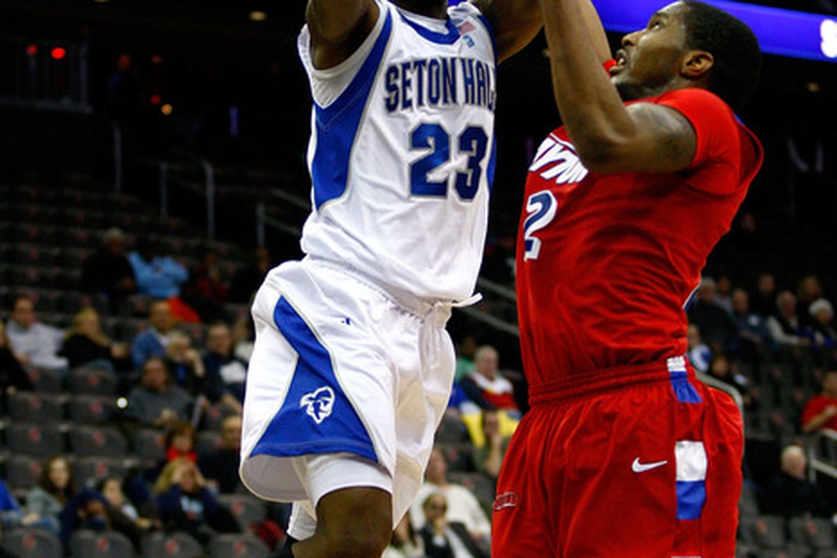 Watch your back, SHU opponents- Fuquan Edwin WILL sneak up on you. (Photo by Chris Chambers/Getty Images)