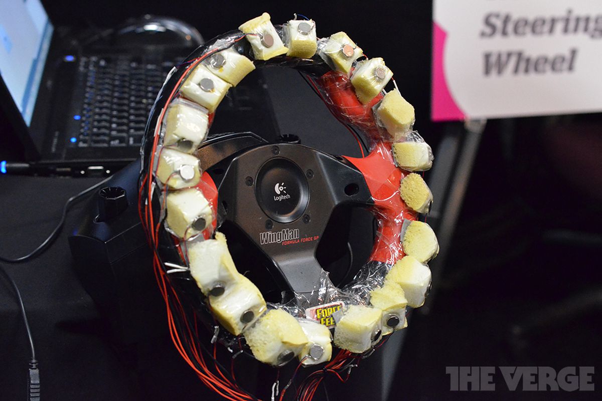 Gallery Photo: AT&T Labs haptic feedback steering wheel prototype (hands-on pictures)