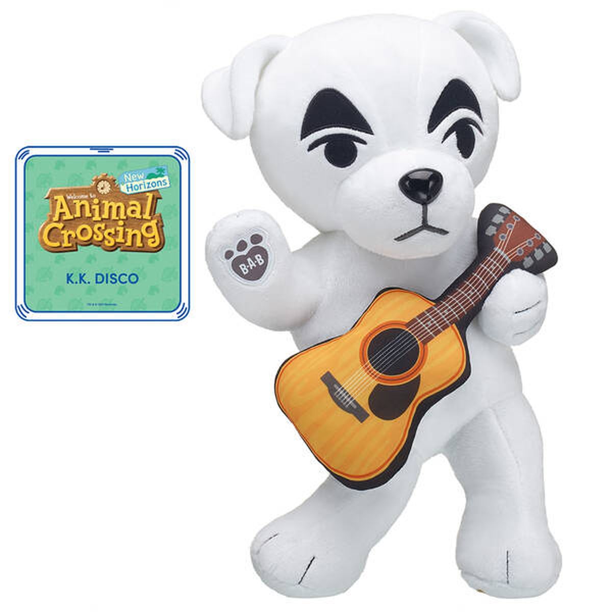 K.K. Slider stuffed animal with a guitar — naked as always.
