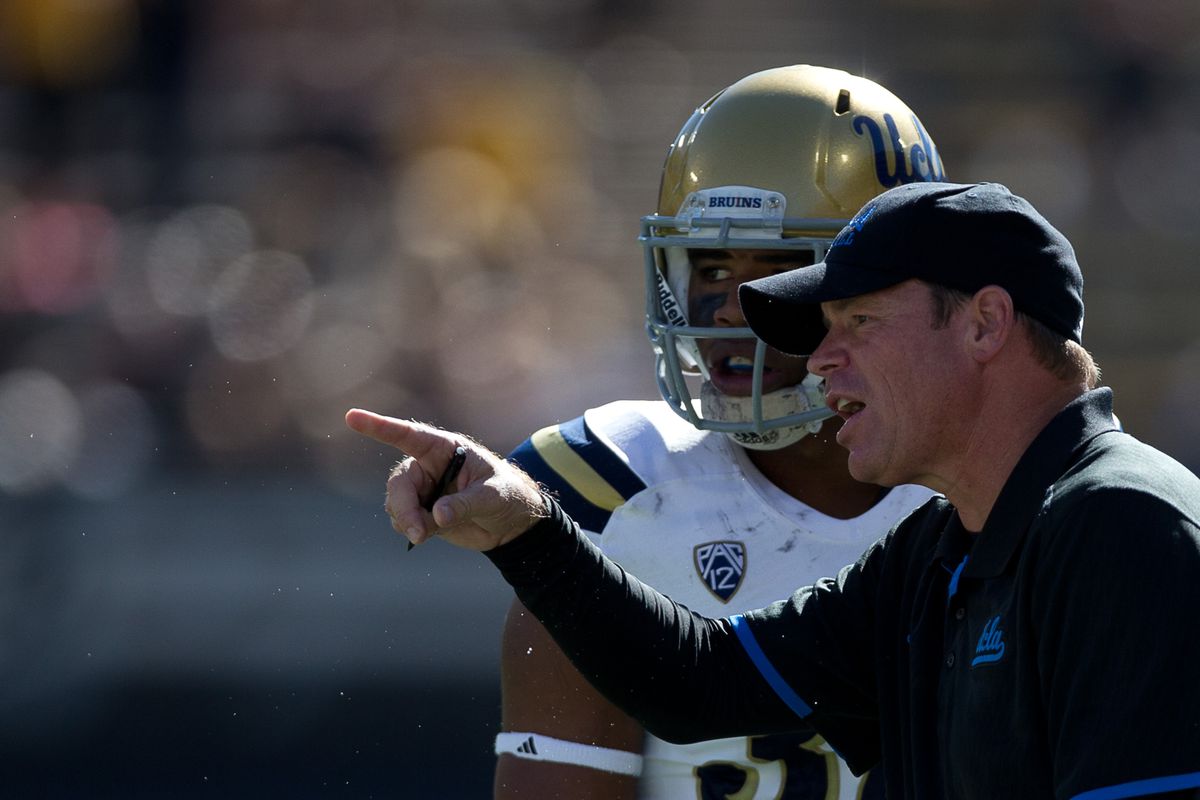 UCLA coach Jim Mora has been outspoken in support of LGBT athletes.