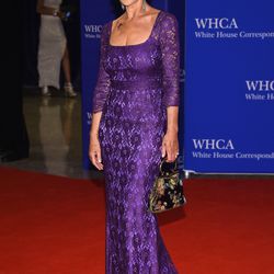 Helen Mirren wears a Dolce & Gabbana gown.