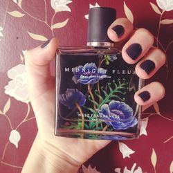 Speaking of scents, this is my new favorite perfume: Midnight Fleur by <b>Nest Fragrances</b>. It's a super warm fragrance, with patchouli, black amber, and vanilla. I think patchouli gets a bad rap. There's a right way to do it, and a wrong way. This is 