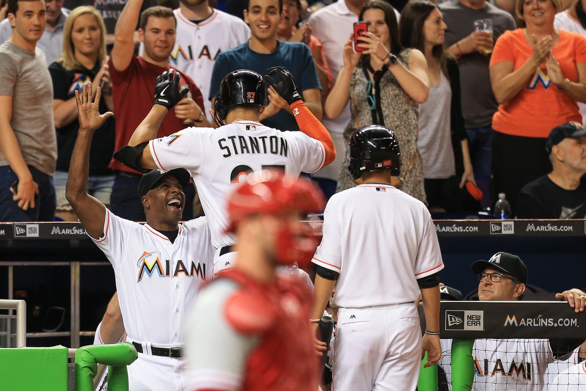 Giancarlo Stanton is getting more work one-on-one with Marlins coaches Barry Bonds and Don Mattingly.