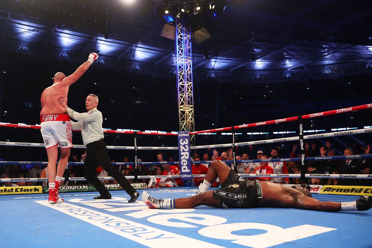 Tyson Fury knocked out Dillian Whyte at Wembley Stadium.