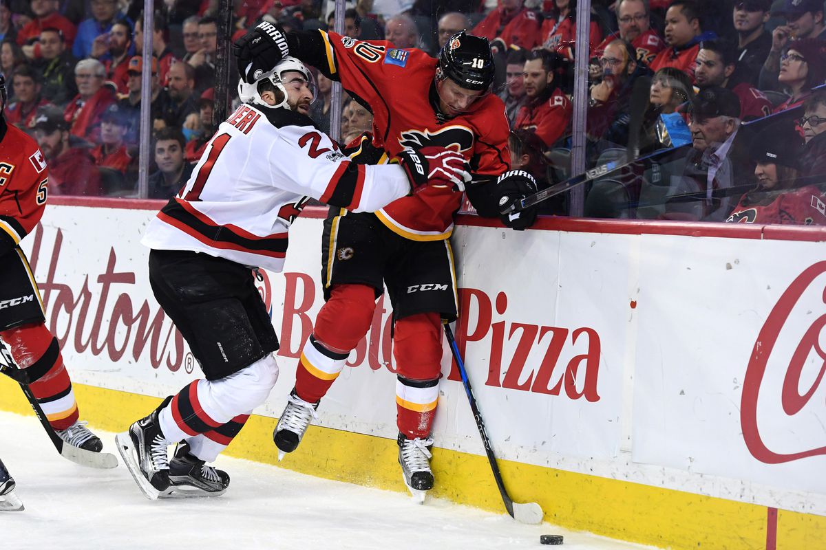 NHL: New Jersey Devils at Calgary Flames