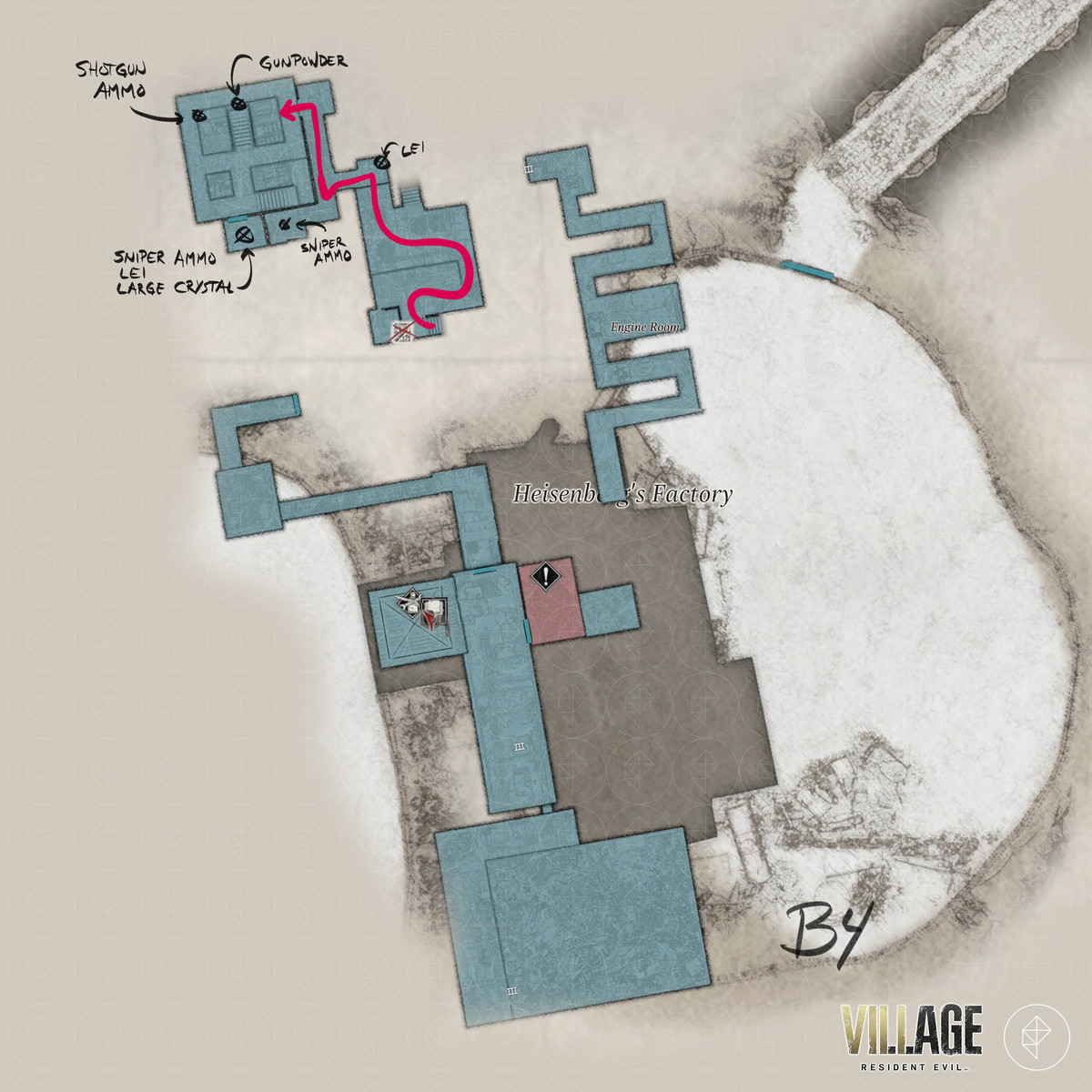 Resident Evil Village walkthrough part 14: Place the flasks and Heisenberg’s Factory