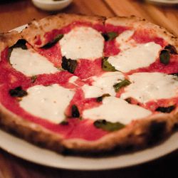 Margherita Pizza from Krescendo by <a href="http://www.flickr.com/photos/h-bomb/8352807461/in/pool-eater/">h-bomb</a